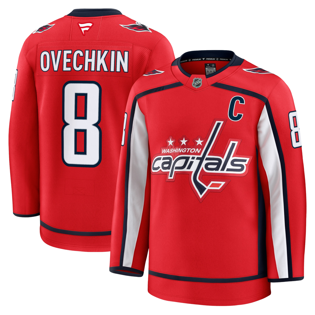 Alex Ovechkin Washington Capitals 2024 Fanatics Premium Official NHL HOME Jersey