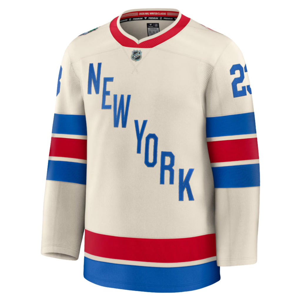 Adam Fox New York Rangers 2026 Fanatics Premium Winter Classic Jersey