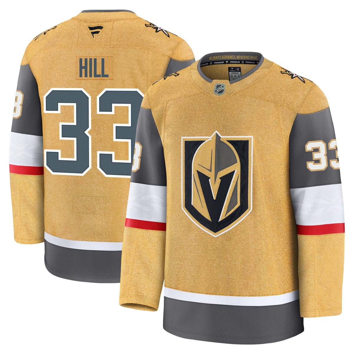 Adin Hill Vegas Golden Knights Fanatics Premium Home Jersey