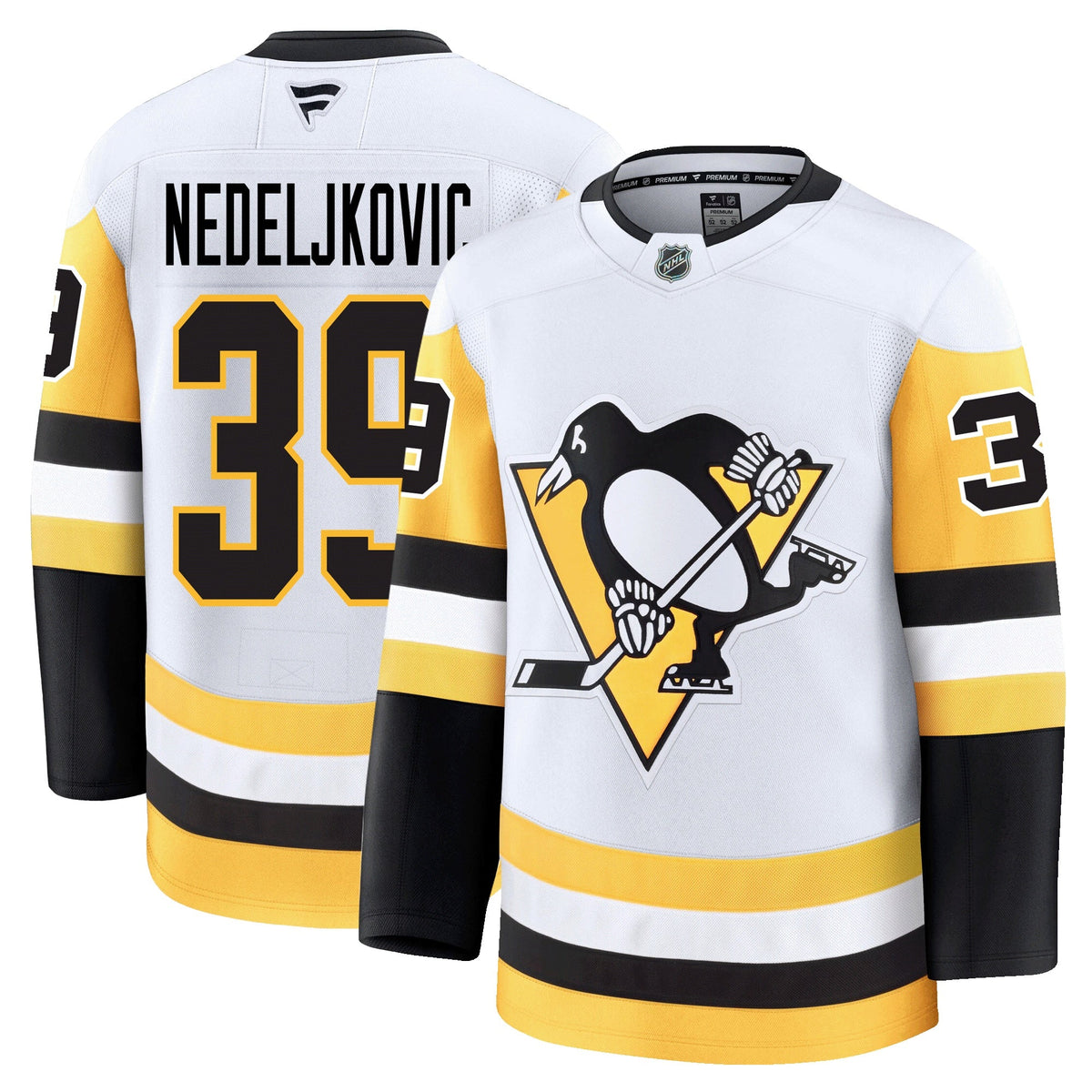 Alex Nedeljkovic Pittsburgh Penguins Fanatics Premium Away Jersey