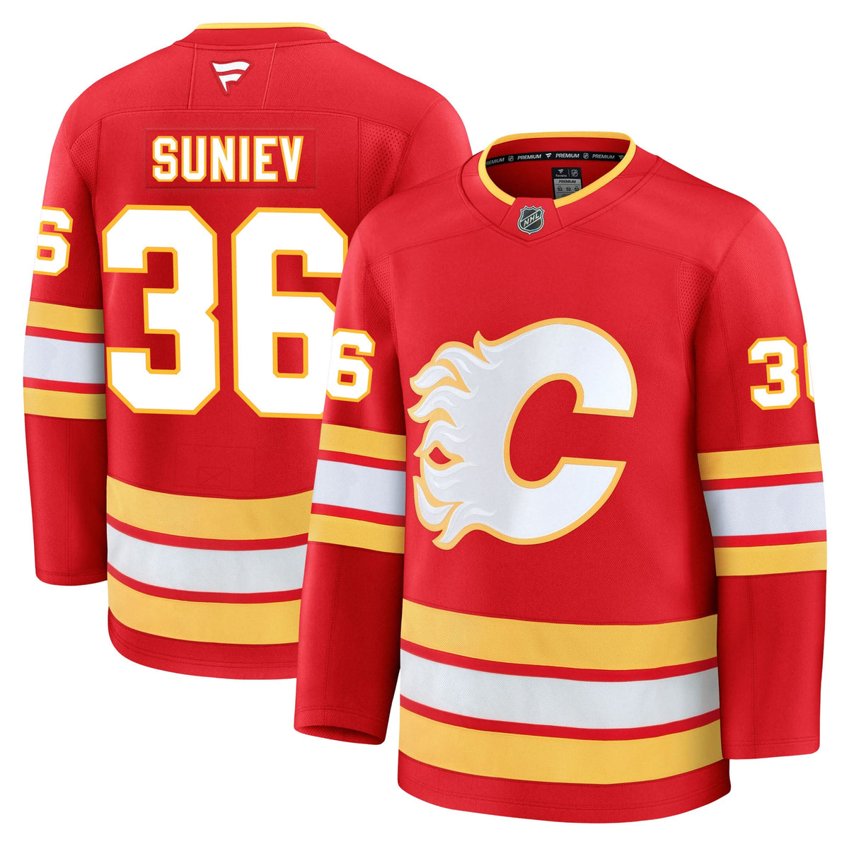 Aydar Suniev Calgary Flames Fanatics Premium Home Jersey