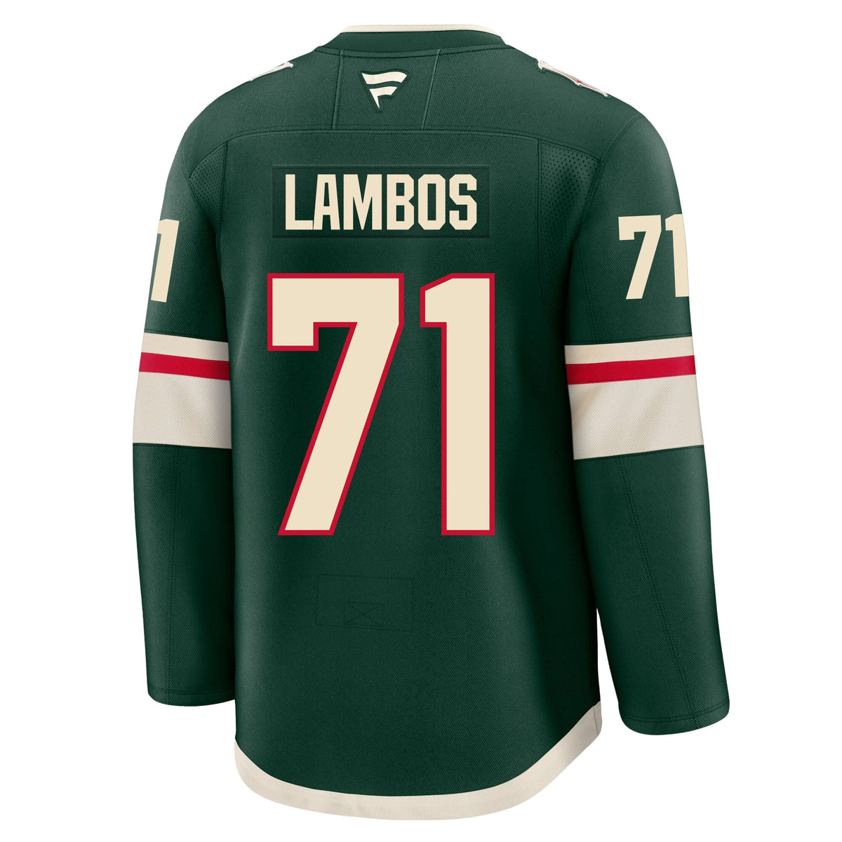 Carson Lambos Minnesota Wild Fanatics Premium Home Jersey