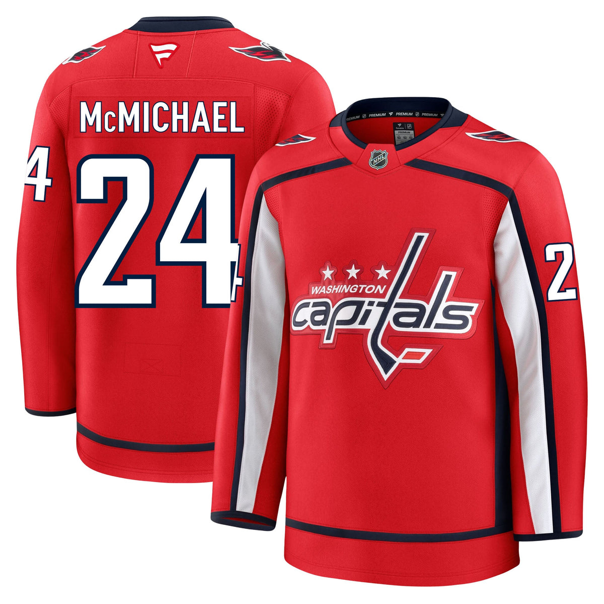 Connor Mcmichael Washington Capitals Fanatics Premium Home Jersey