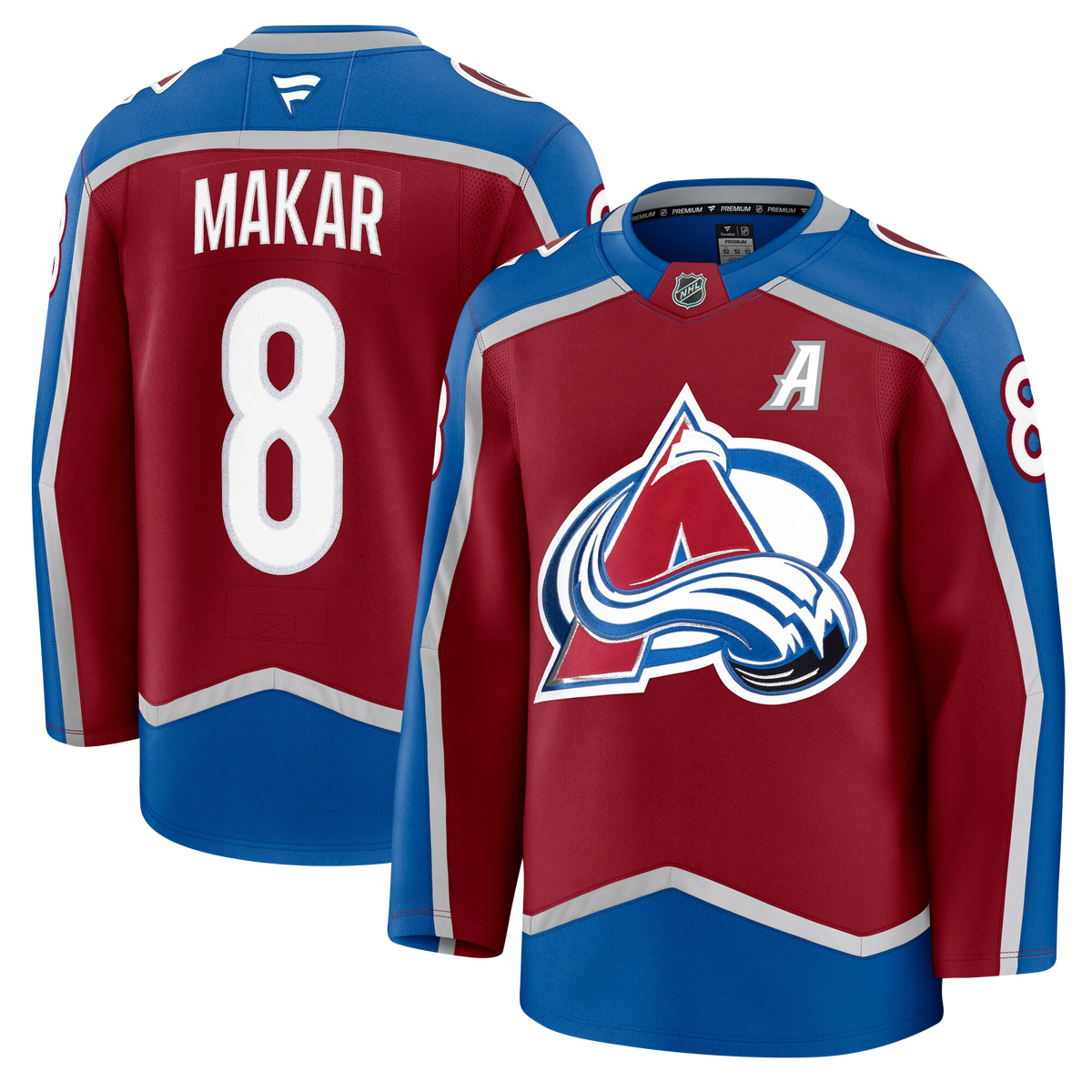 Cale Makar Colorado Avalanche Fanatics Premium Home Jersey