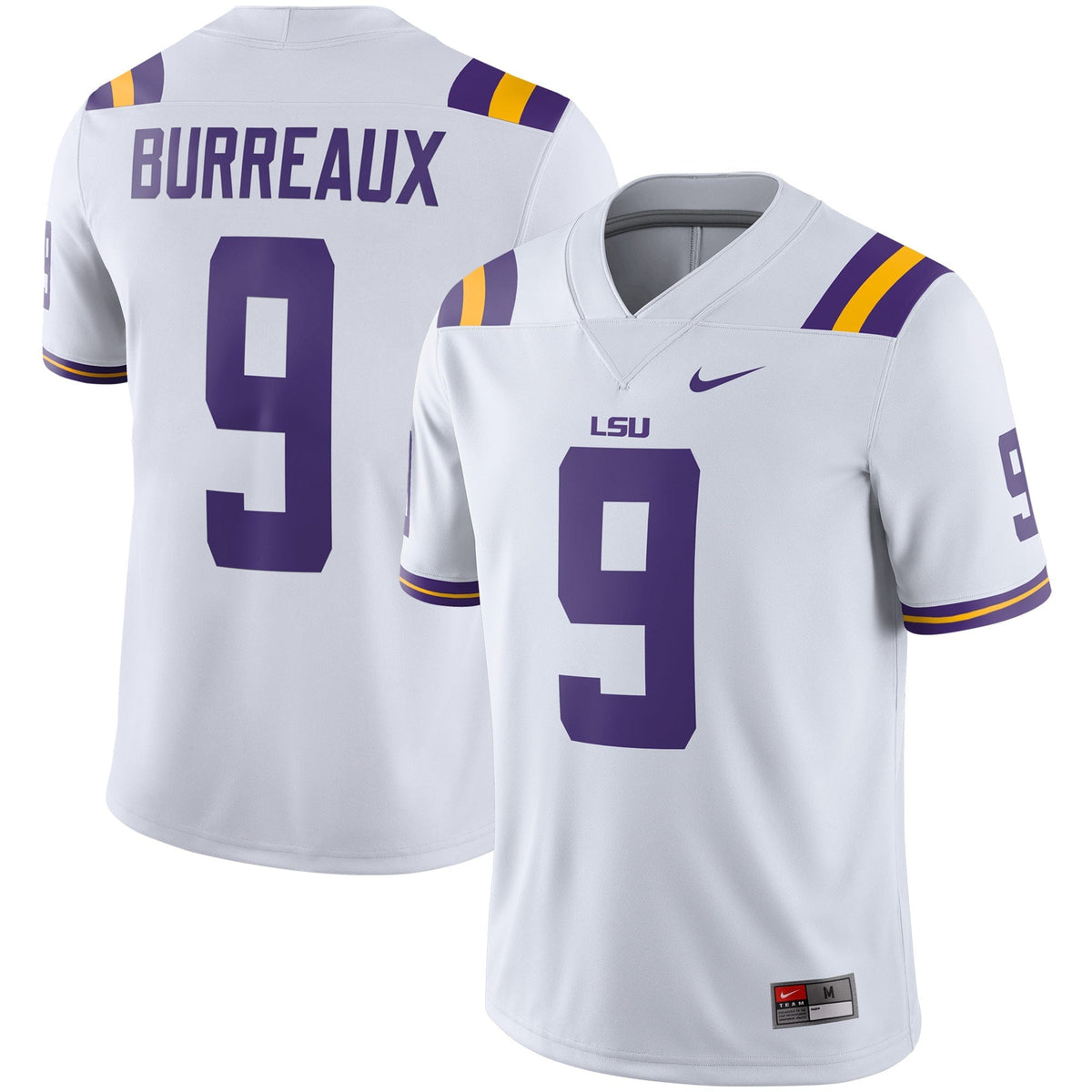 Joe Burreaux LSU Tigers Alumni Jersey - White